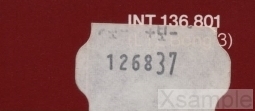 Sticker über alter Katalognummer