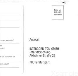 Booklet / Rückseite