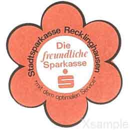 Sticker: Sparkasse Recklinghausen - Die freundliche Sparkasse mit dem optimalen Service